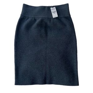 Express Women's Skirt Body Contour Sweater Stretch Pencil Skirt Gray Small NWT
